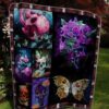 Creepy Skull Quilt Blanket Ver 2  Quilt